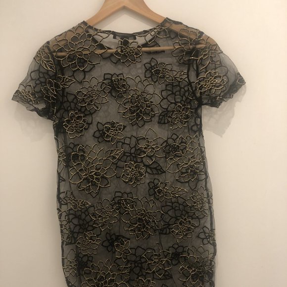 FOREVER 21 SHEER MINI DRESS/TOP SIZE SMALL - Picture 5 of 5